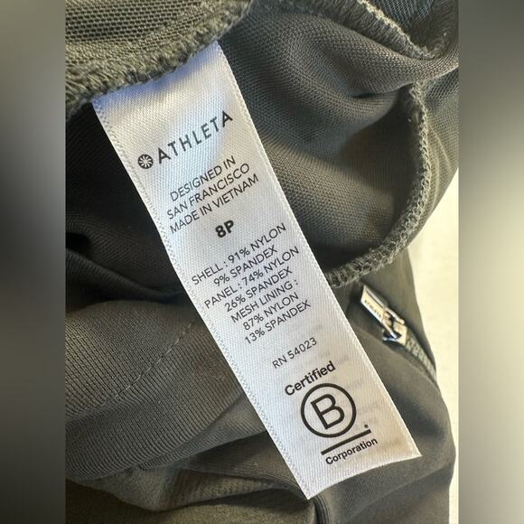 Athleta Headland Hybrid Trek Jogger Women's 8 Petite Olive Green Athleisure - Picture 4 of 7